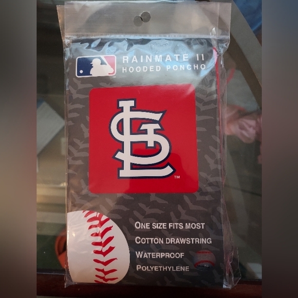 St. Louis Cardinals Baseball Hooded Poncho Rainmate 2009 Set Of 2 NWT - Picture 2 of 3